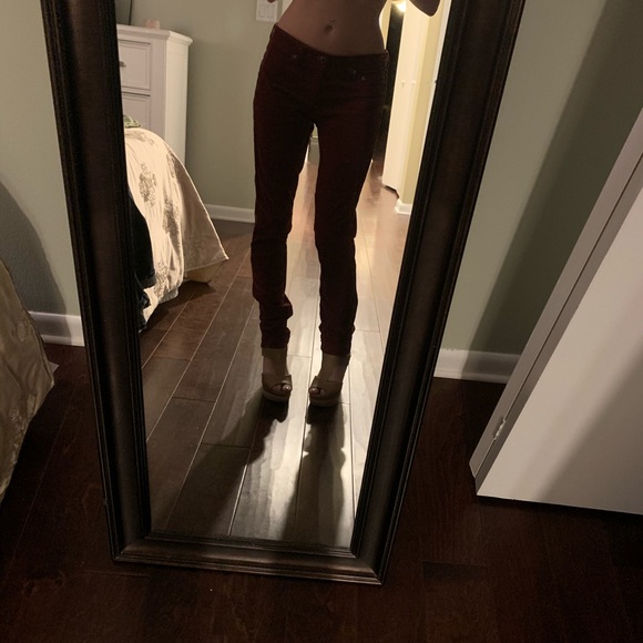 AG burgundy corduroy “the Legging” Super Skinny - Picture 2 of 7